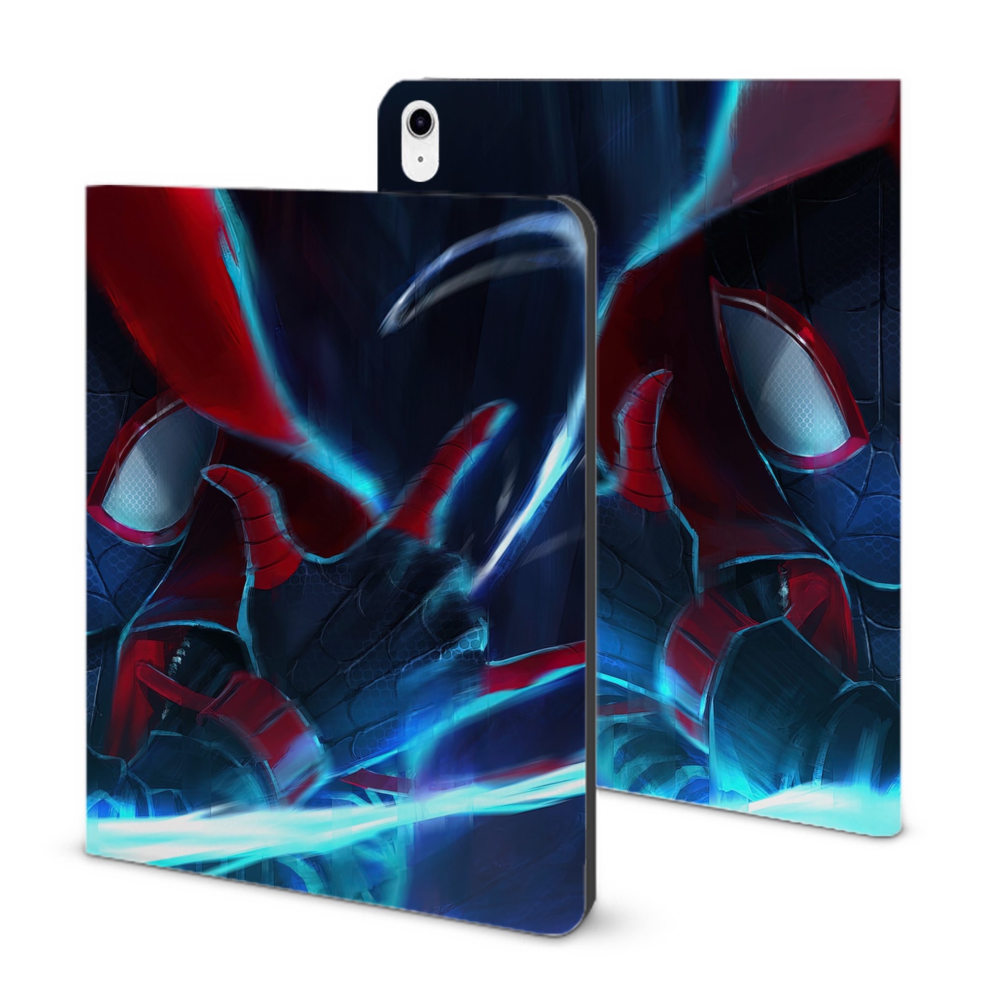 （画像用） Spider Man スパイダーマン IPad ケース ブック型 PUレザー TPU 耐衝撃 軽量 薄型 ペン収納なし 全面保護 IPad 各モデル対応